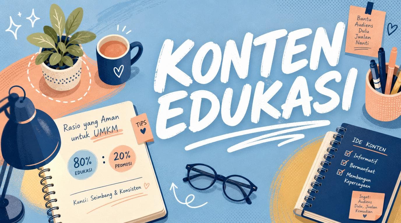 Konten Edukasi vs Promosi: Rasio yang Aman untuk UMKM