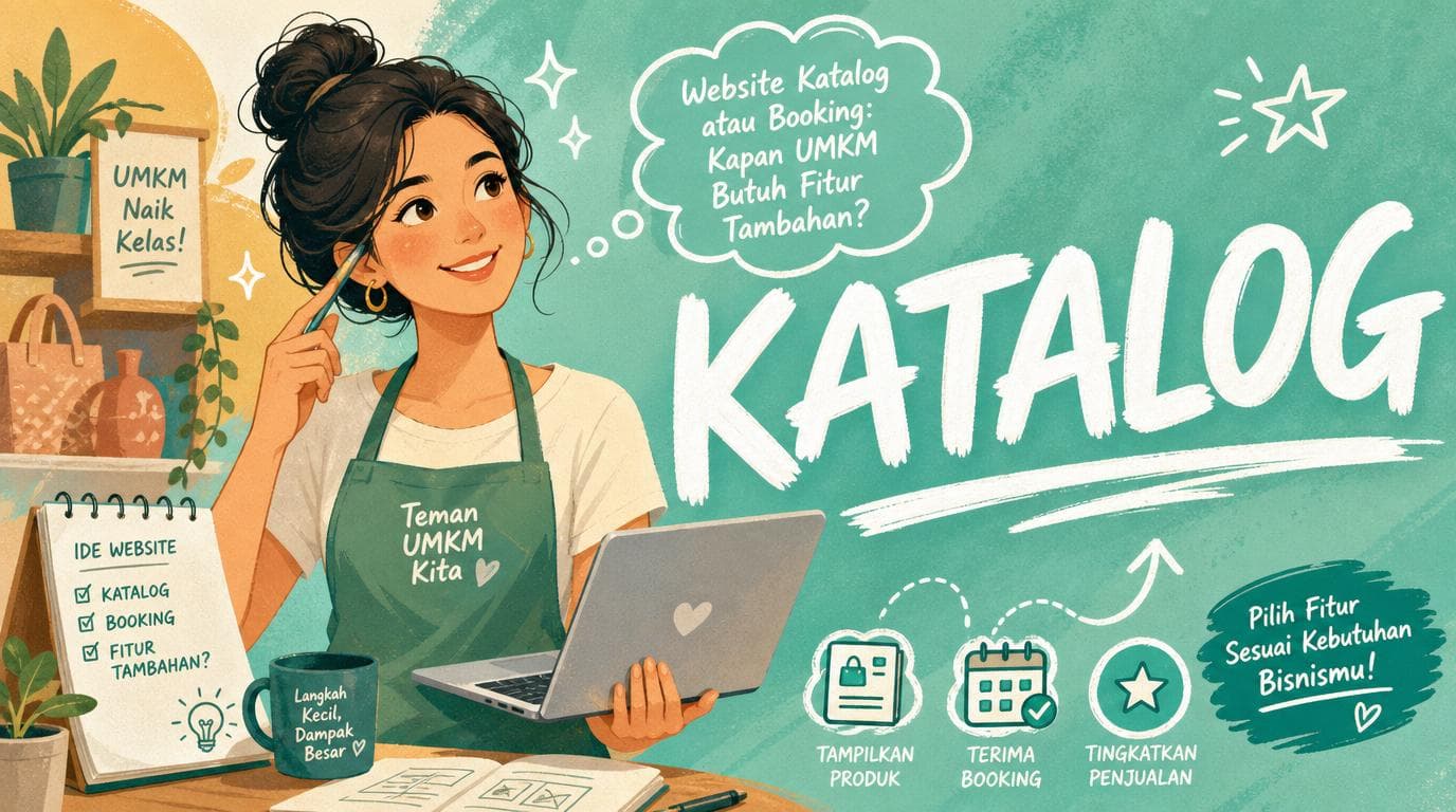 Website Katalog atau Booking: Kapan UMKM Butuh Fitur Tambahan?
